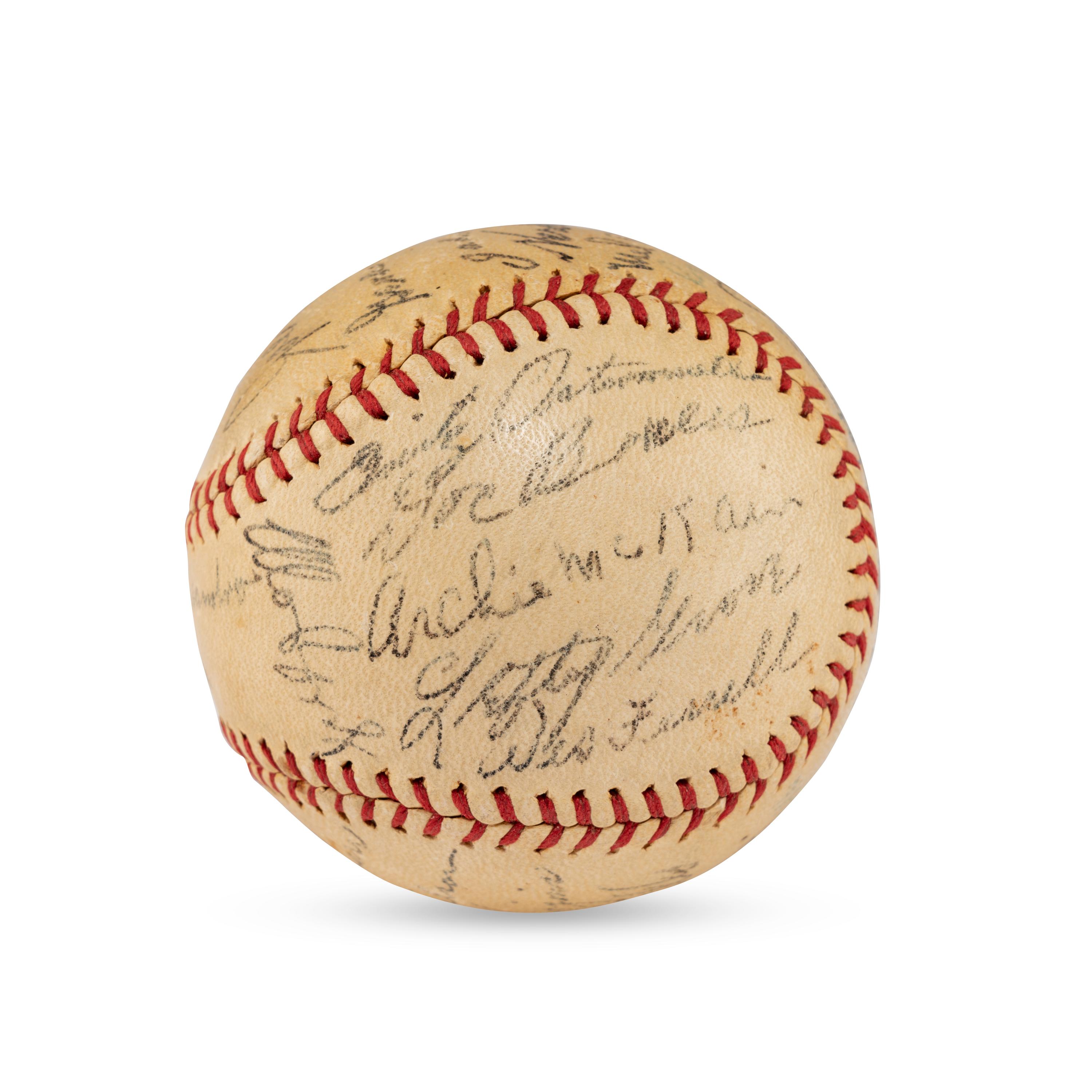 A 1937 Boston Red Sox Team Signed Autograph Baseball Featuring Jimmie Foxx and Lefty Grove (JSA Letter of Authenticity),
