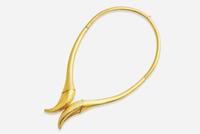 An Ilias Lalaounis 21K Yellow Gold Claw Collar