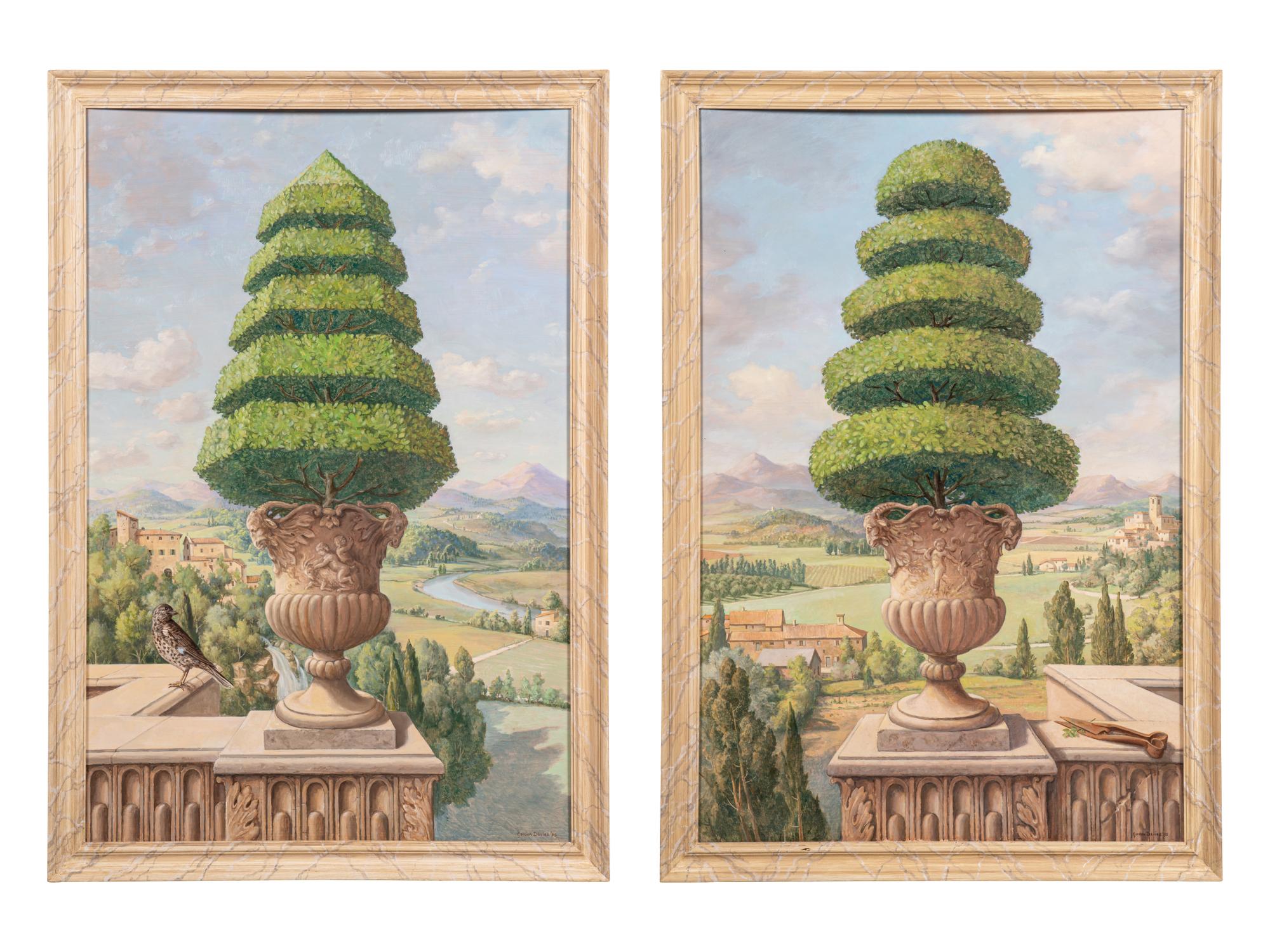 South View, Hastingleigh, and Ashford, Kent , 1995 (a pair of works)