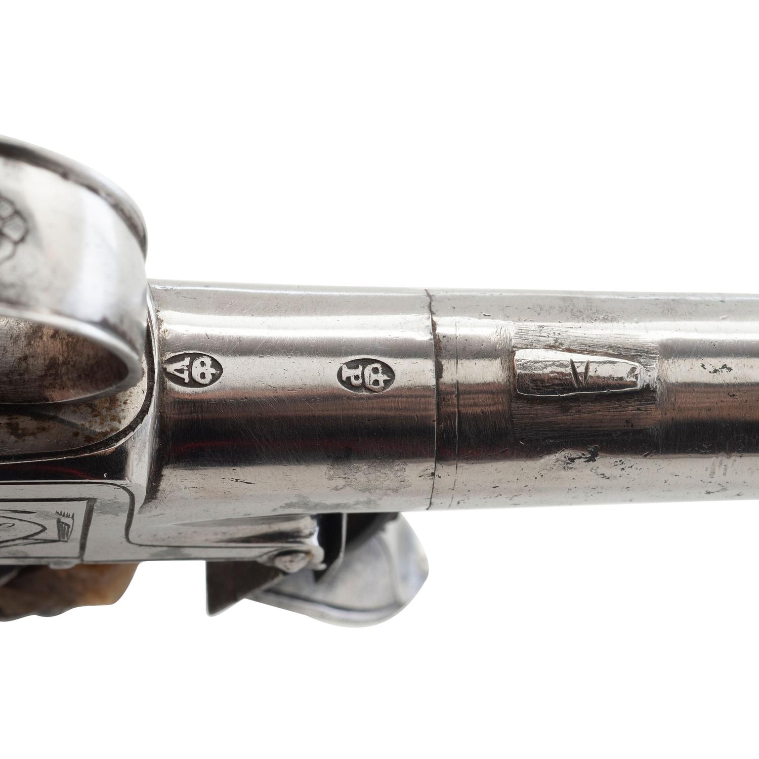 Lot of Three English Turn-Off Pistols
