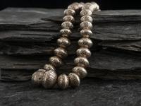 Graduated and Stamped Navajo Pearls