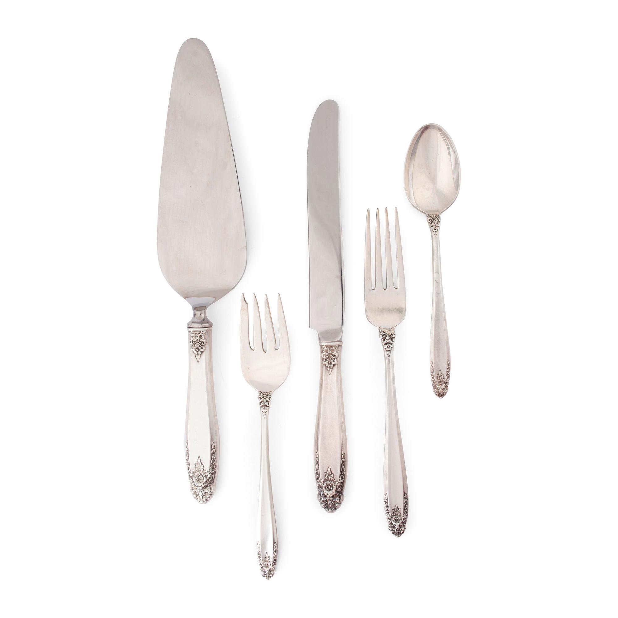 A International Silver Service for Eight in the Prelude Pattern