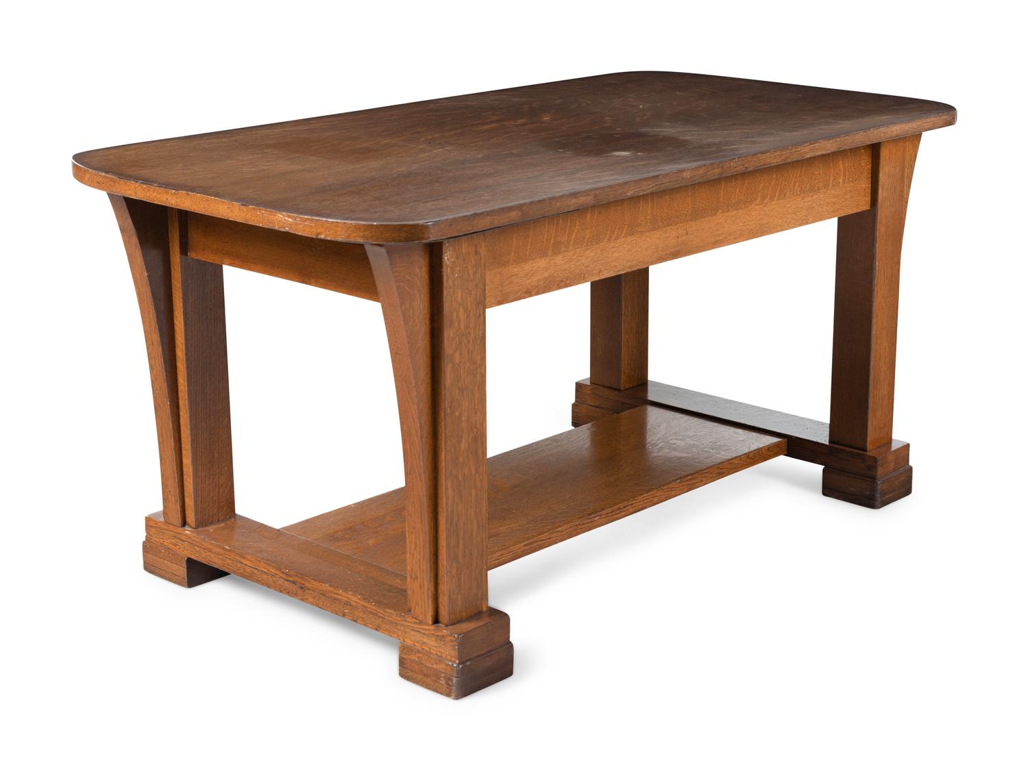 An Arts and Crafts Oak Writing Desk