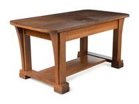 An Arts and Crafts Oak Writing Desk