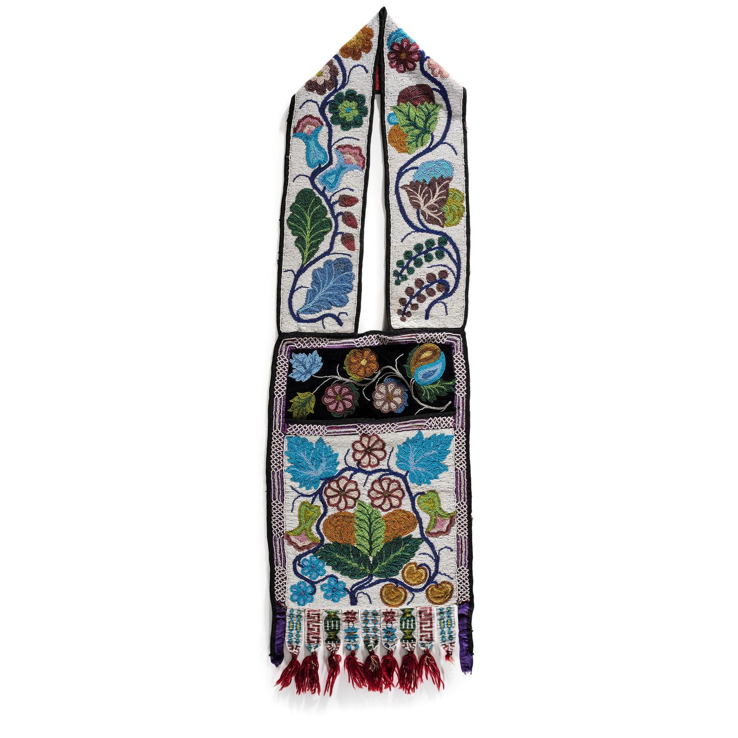 Anishinaabe Beaded Bandolier Bag