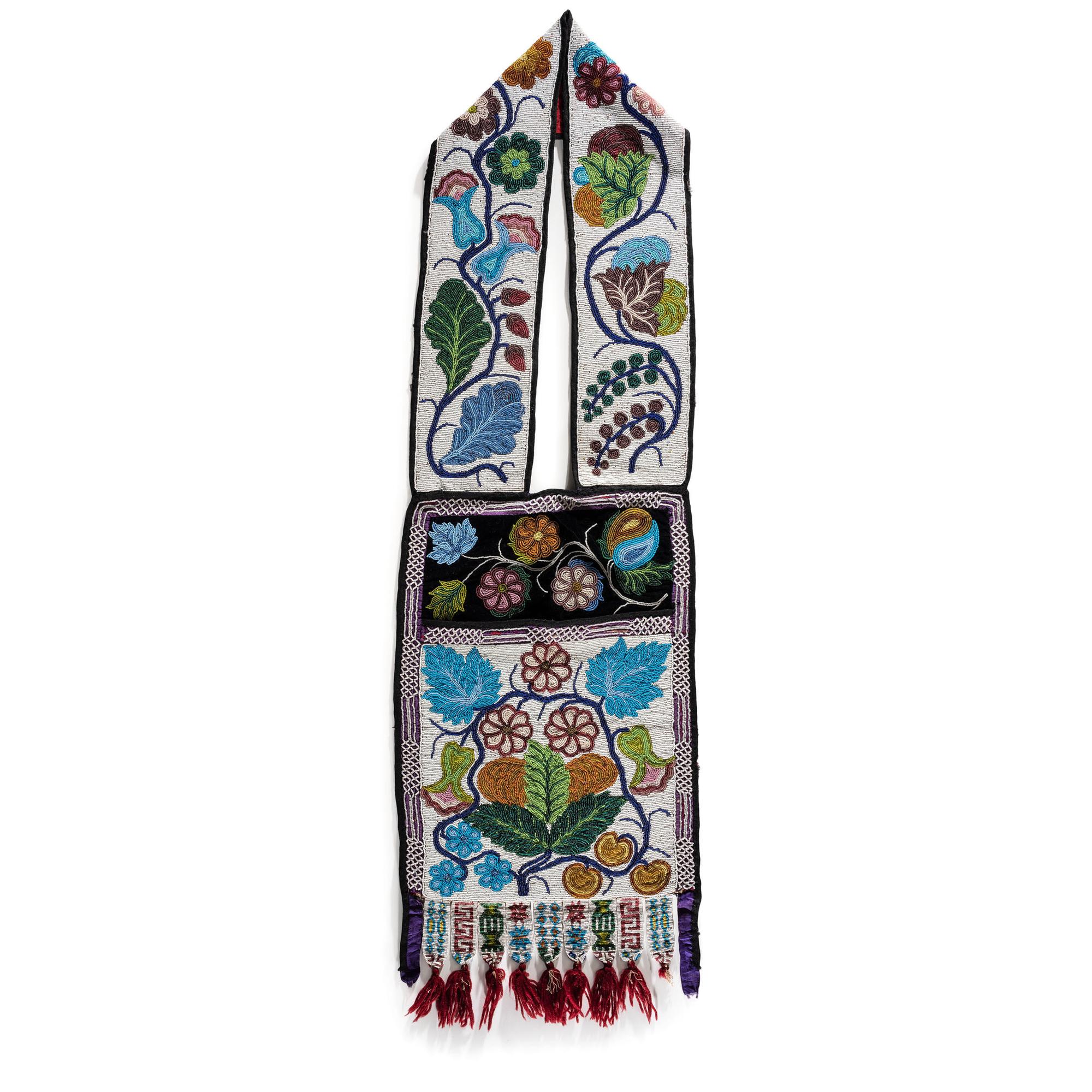Anishinaabe Beaded Bandolier Bag