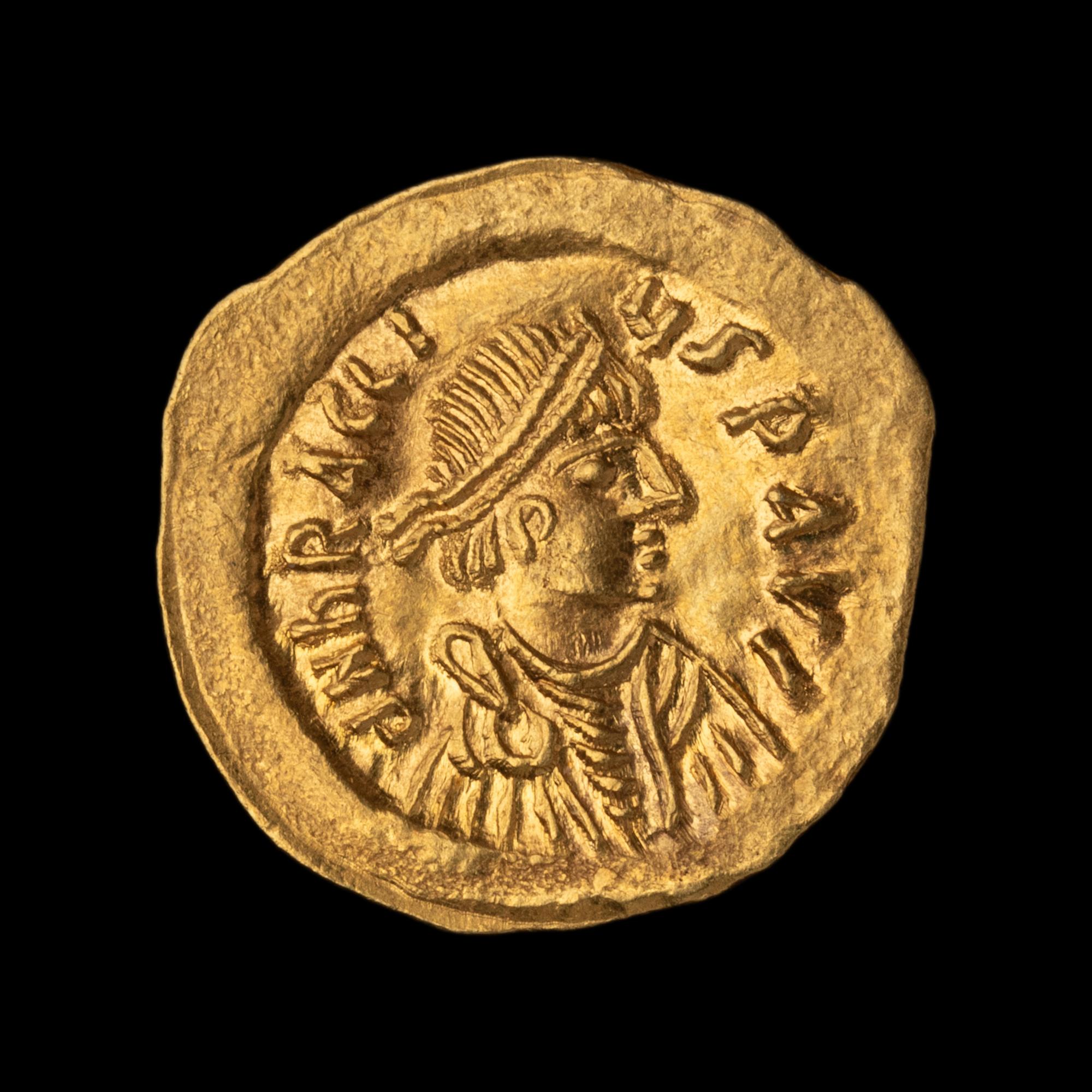 [ANCIENT] BYZANTINE EMPIRE. Heraclius (c. 610-613) . Av Tremissis (1.4 g)
