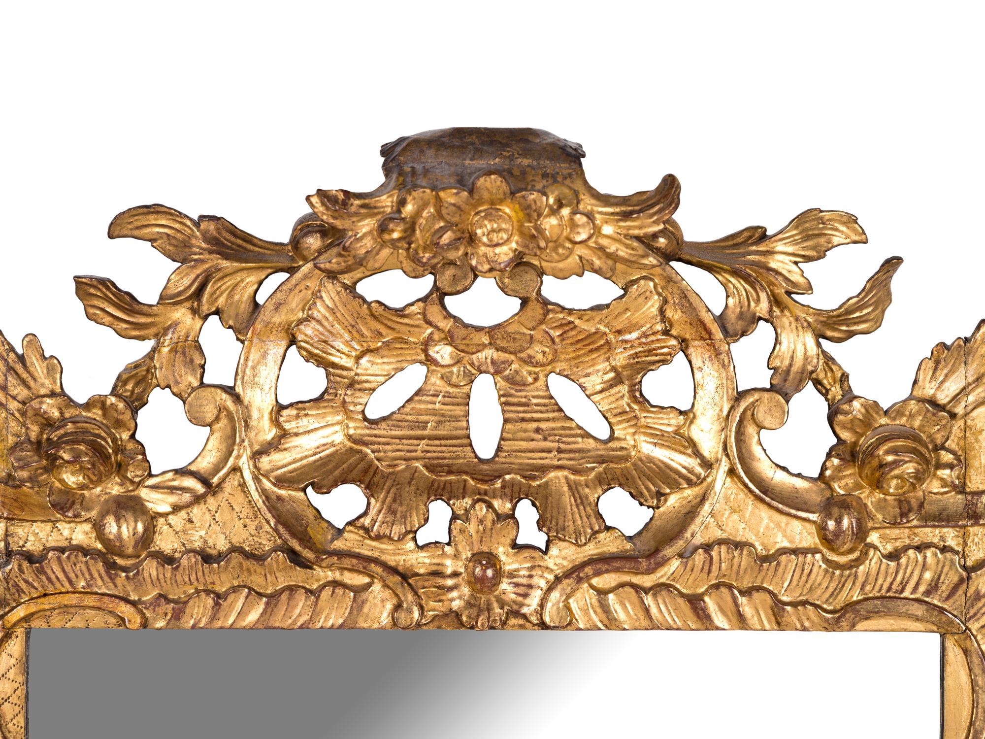A Régence Style Giltwood Mirror