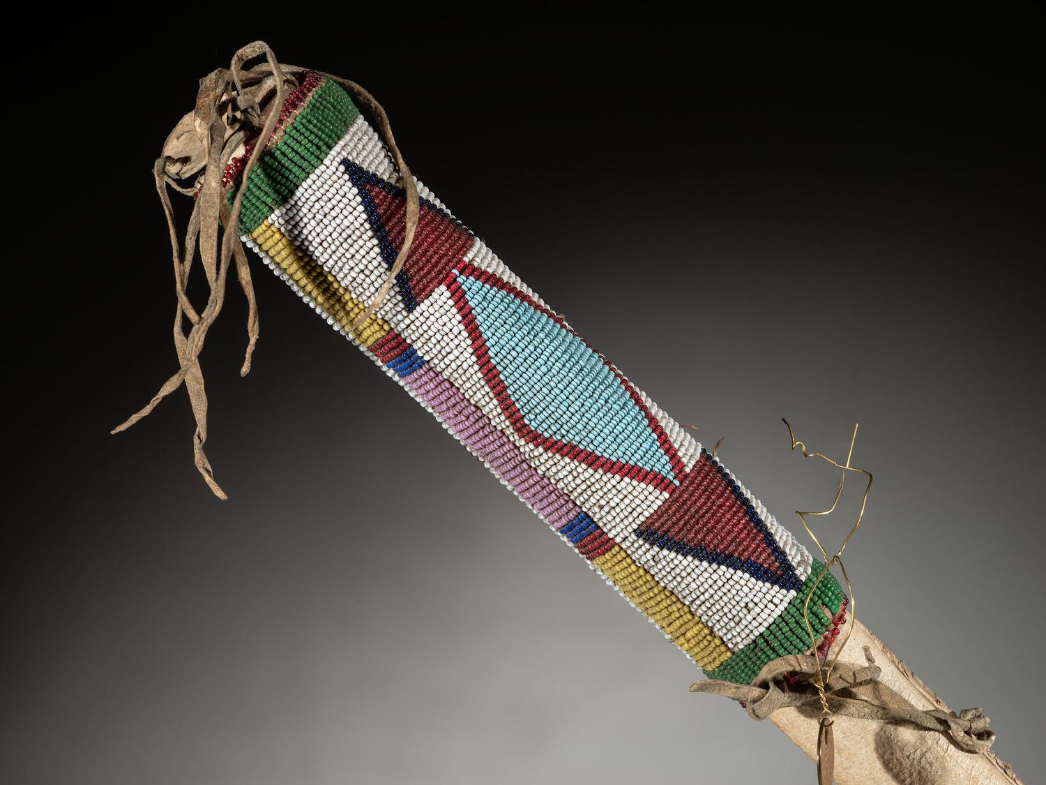 Blackfeet Beaded Pipe Stem Carrier