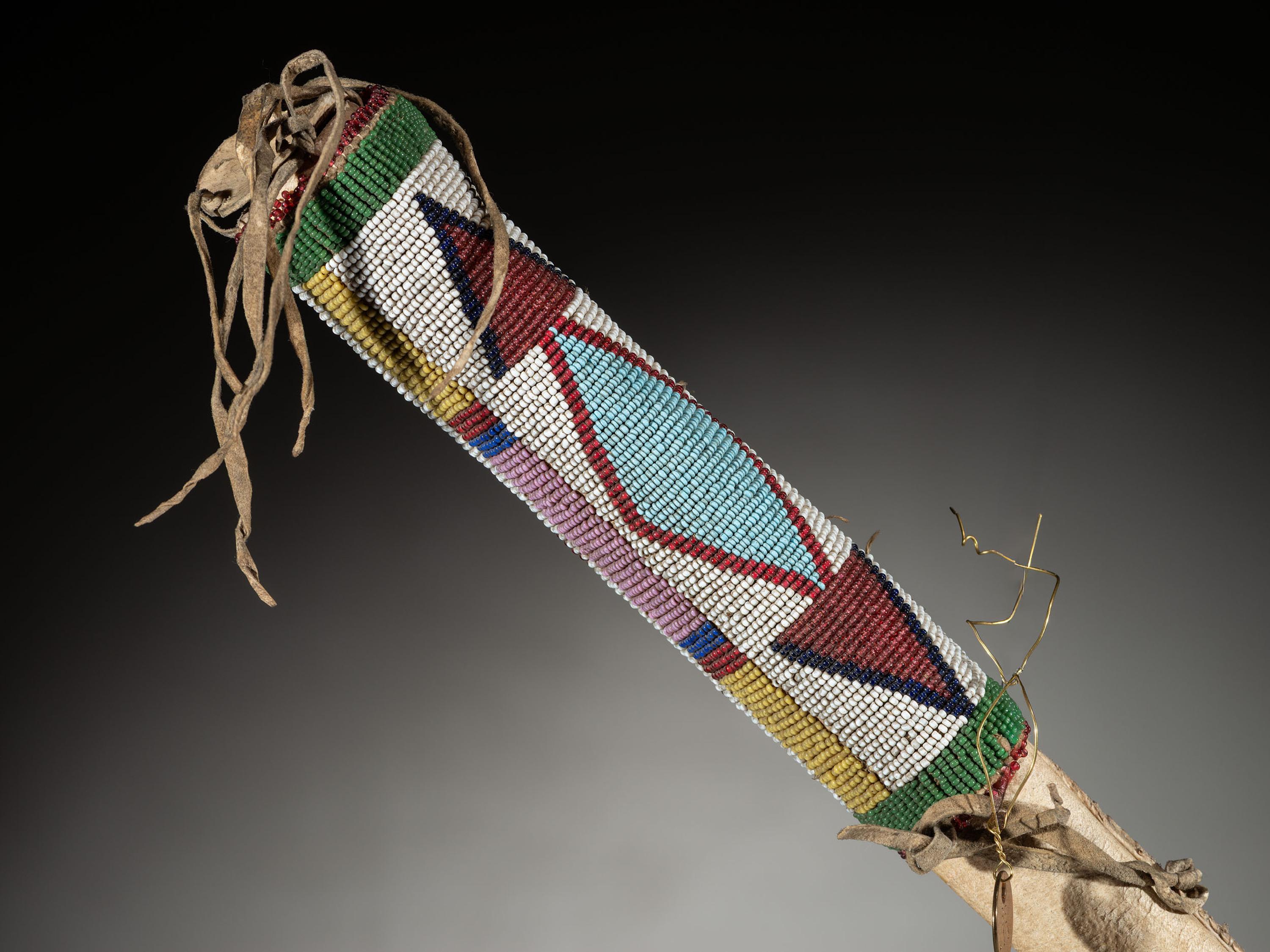 Blackfeet Beaded Pipe Stem Carrier