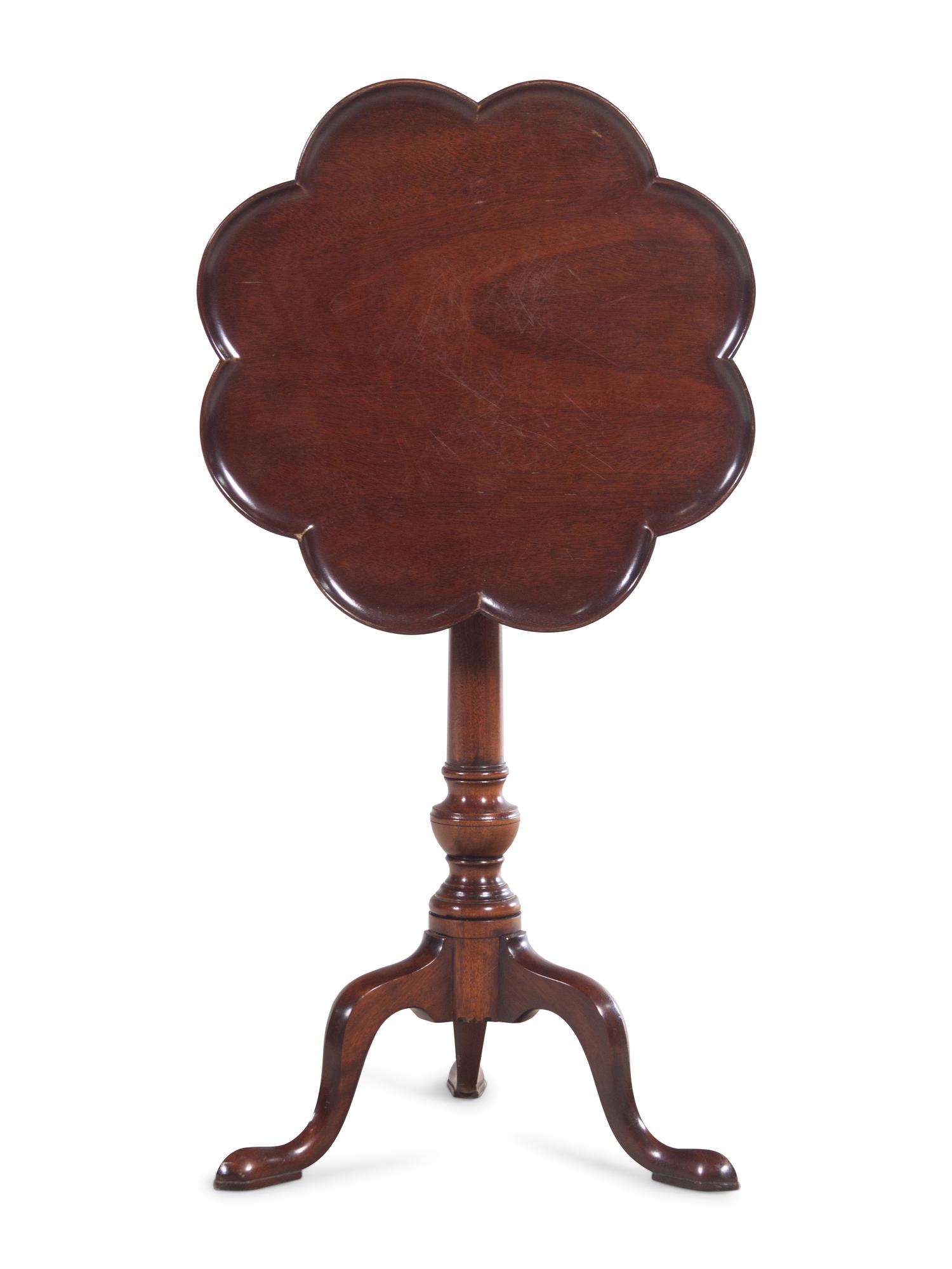 A Georgian Style Mahogany Tea Table