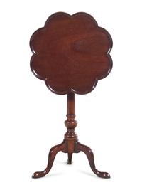 A Georgian Style Mahogany Tea Table