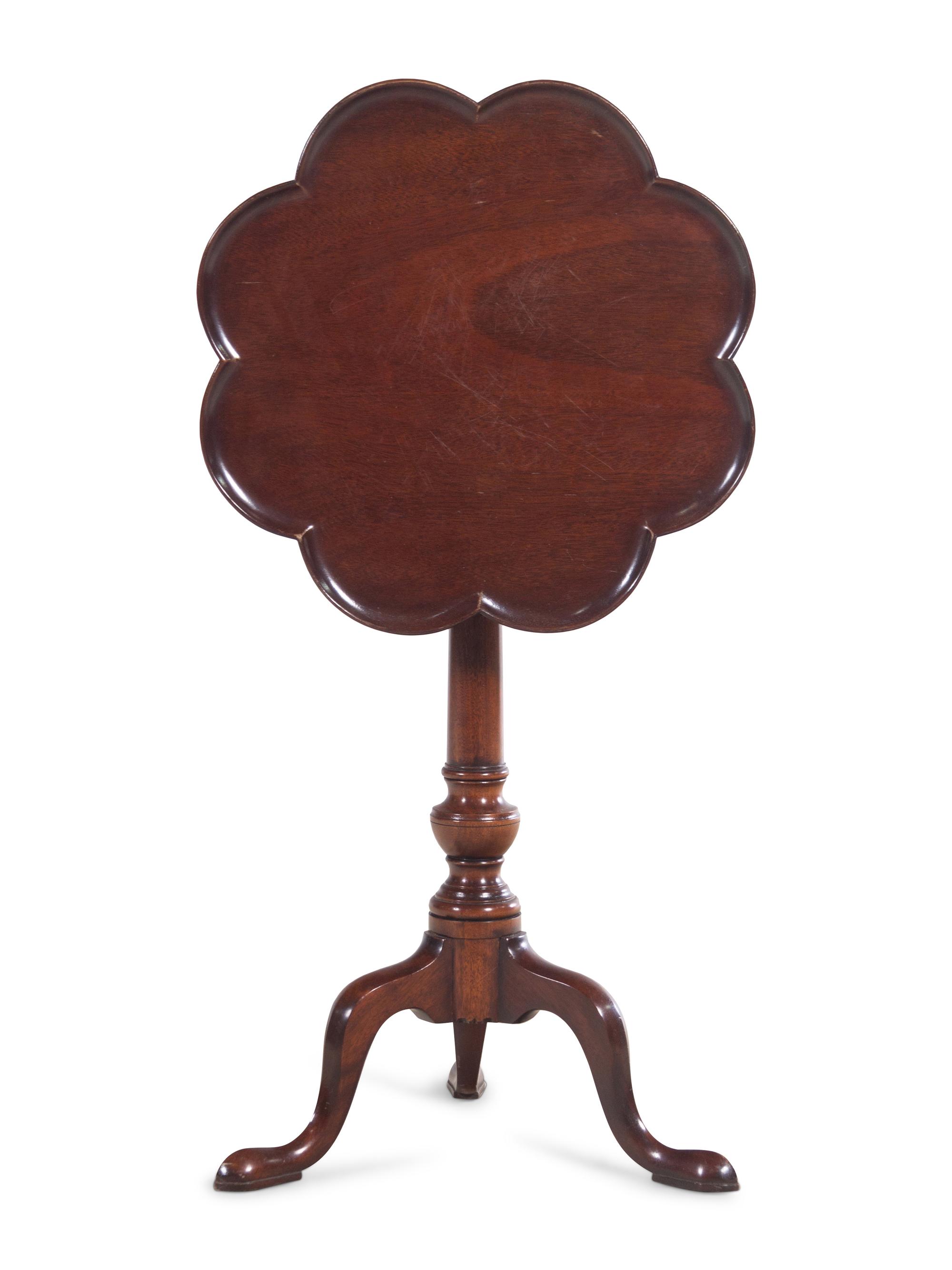 A Georgian Style Mahogany Tea Table
