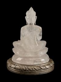 A Chinese Carved Rock Crystal Figure of Buddha