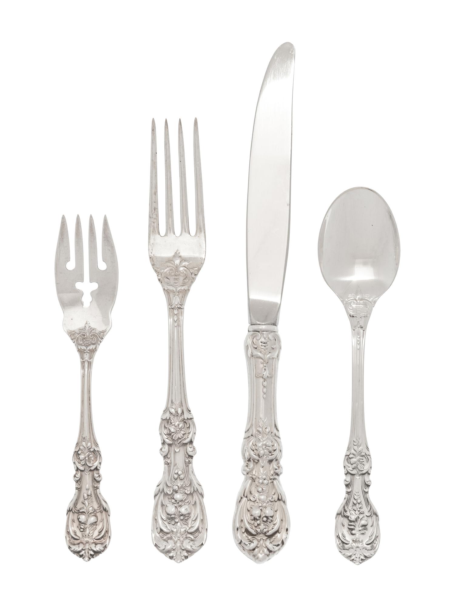 A Reed & Barton Francis I Silver Flatware Service
