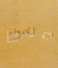 A Russian Niello Silver Cigarette Case, Maker's mark Cyrillic DP, assay mark of B. Savinsky, Moscow, 1873, the lid decorated with a sce