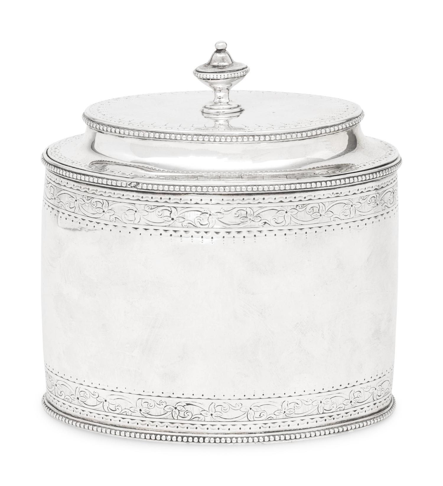 A George III Silver Tea Caddy