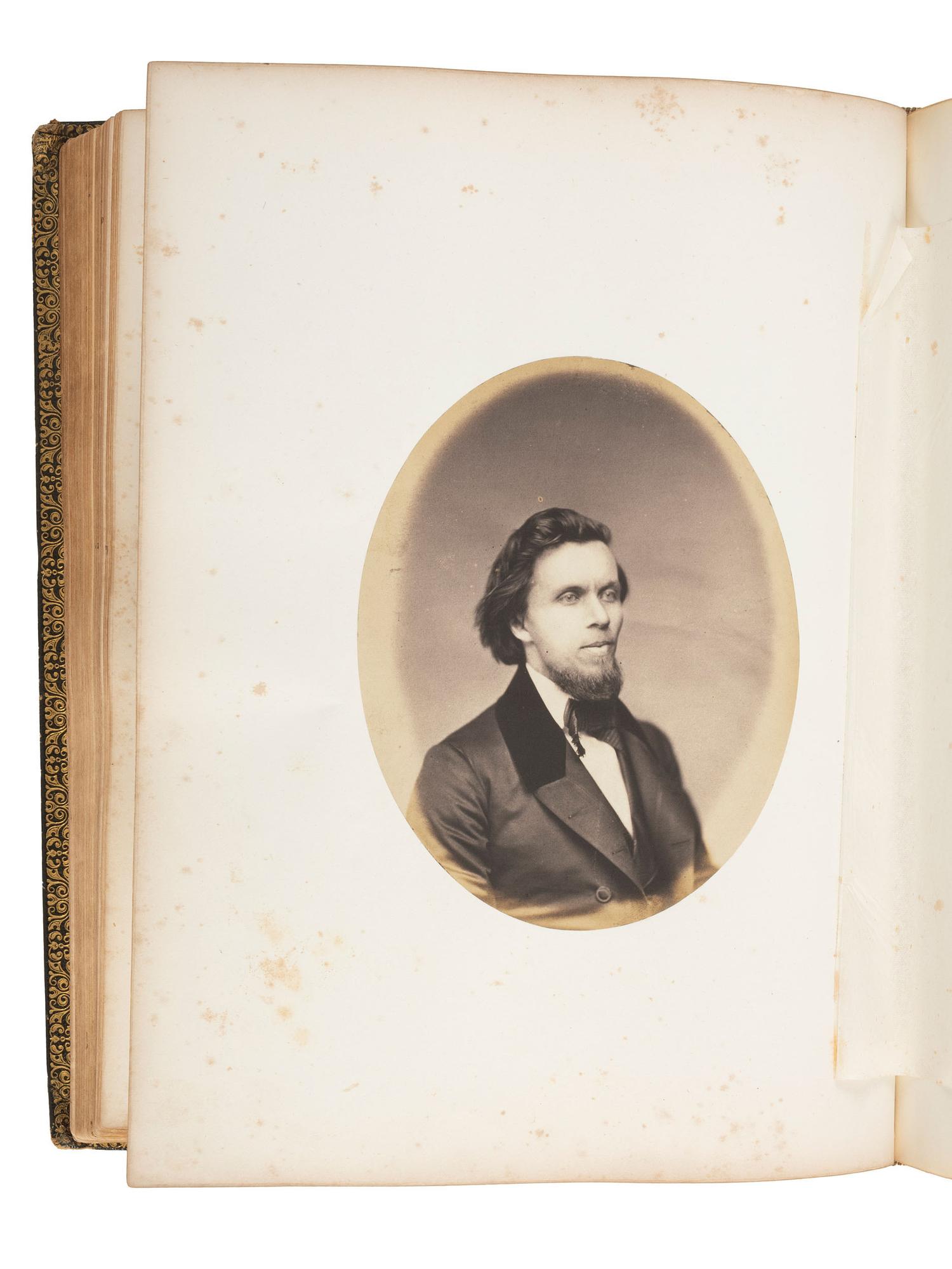 Photo-Illustrated Books & Photography Albums Portraits of the Class of 1858, of Amherst College, Amherst, Mass . Springfield: D.B. Spooner & Co., Photographers, 1858. Including pre-war portraits of Union officers.