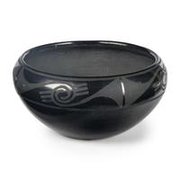 Maria Martinez (San Ildefonso, 1887-1980) — Blackware Pottery Bowl 1923-1925