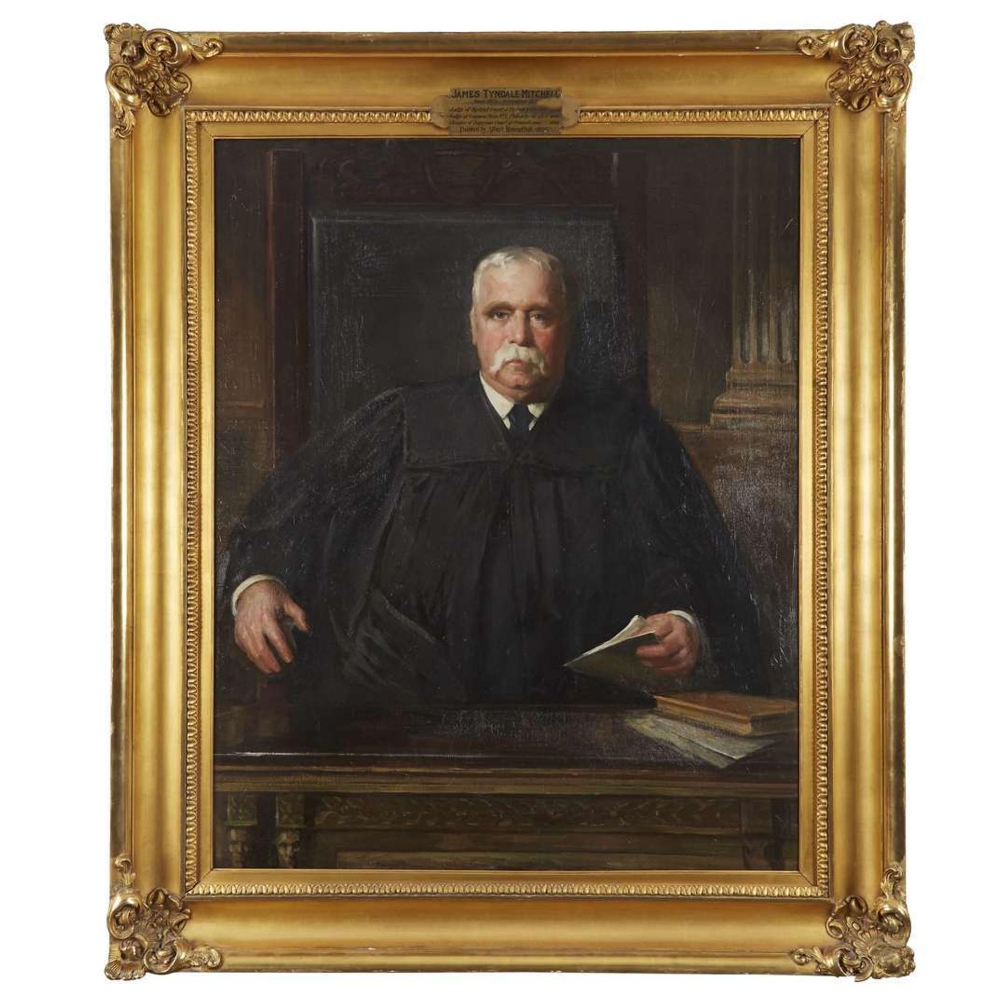 Albert Rosenthal (1863-1939) Portrait of James Tyndale Mitchell (1834-1915)