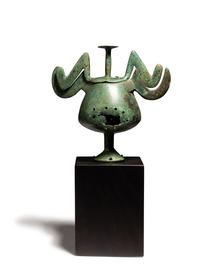 A Greek Bronze Lidded Pyxis