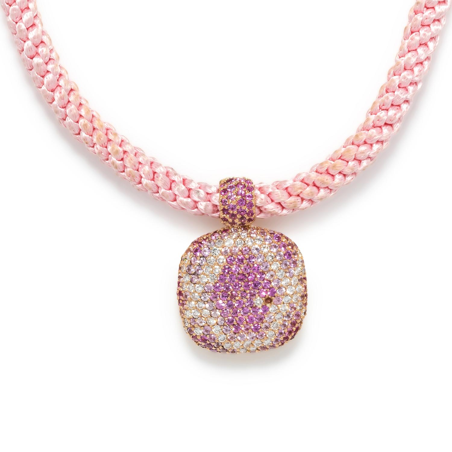 DIAMOND AND PINK SAPPHIRE SET