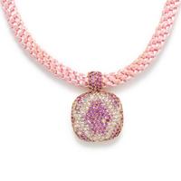 DIAMOND AND PINK SAPPHIRE SET