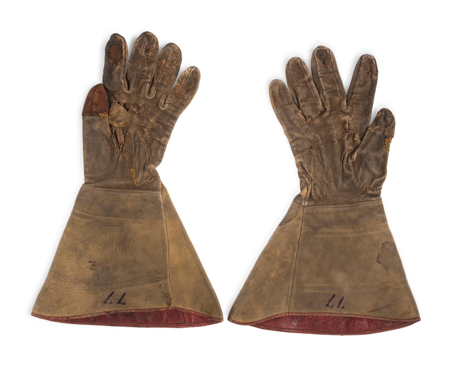 Civil War soldier's gauntlets.