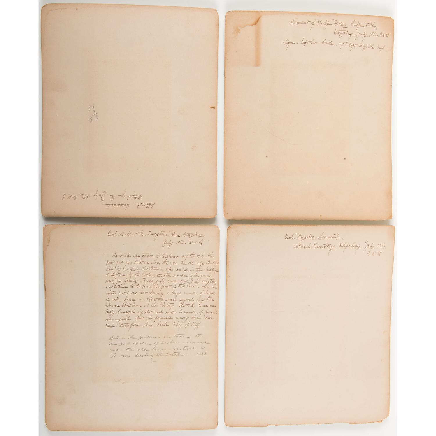 Gettysburg Reunion Photograph Collection Identified to Lieutenant George K. Collins, 149th New York Infantry, Twice WIA