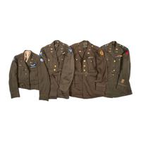 Group of WWII US Army Officer Jackets Including Army Air Corps, and Tank Destroyer