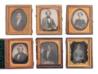[EARLY PHOTOGRAPHY]. A group of 14 daguerreotypes by Pollock of Baltimore, MD, including: