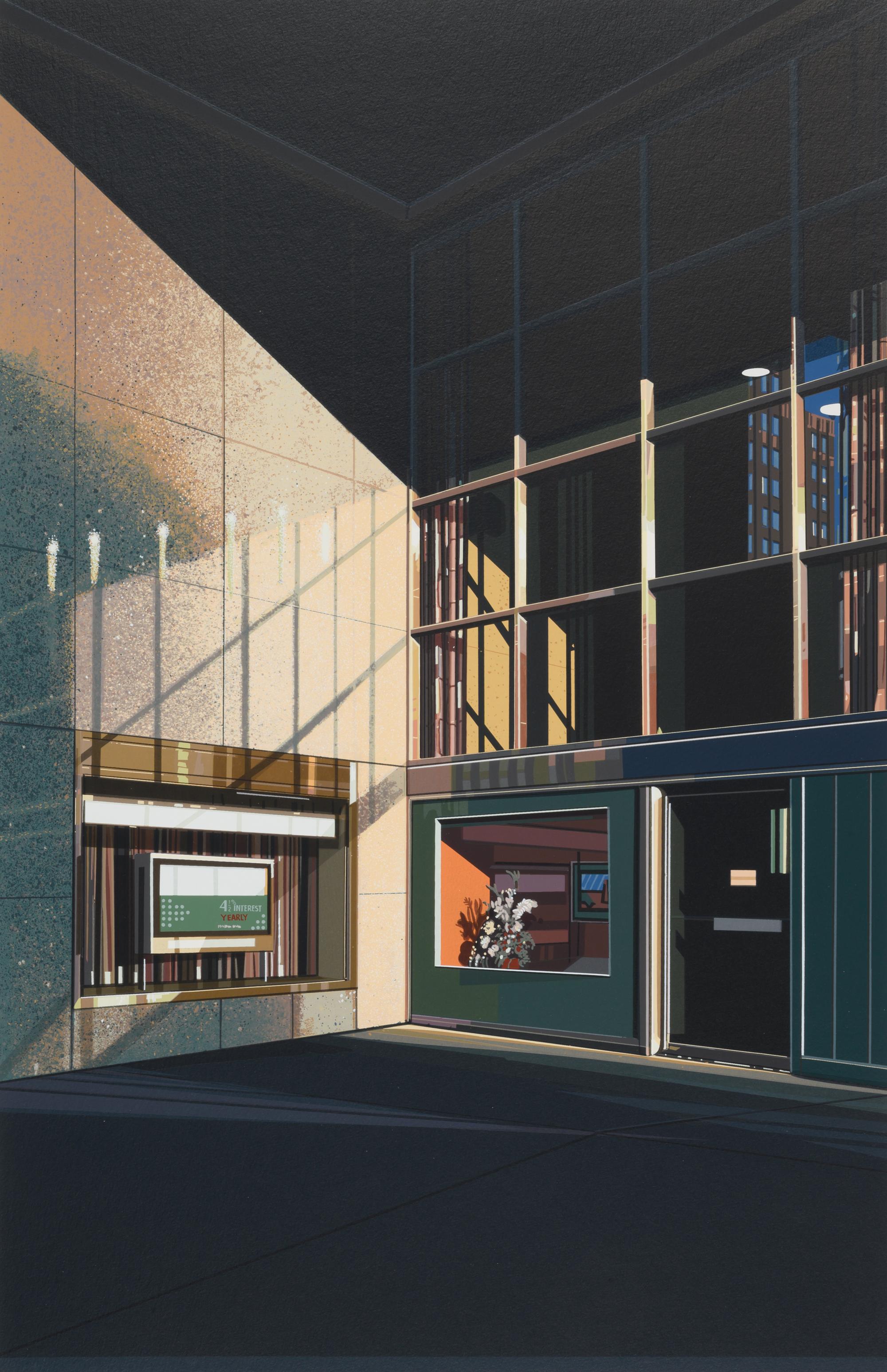 Urban Landscapes No. 2 (complete portfolio of 8 prints with original cloth portfolio)