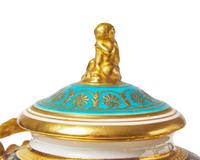 A Pair of Wedgwood Neoclassical Parcel-Gilt Urns