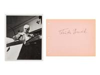 [19TH AND 20TH-CENTURY COMPOSERS AND CONDUCTORS]. A group of 5 photographs and cartes de visite of conductors and composers from the 19th and 20th centuries, most signed, comprising images of: