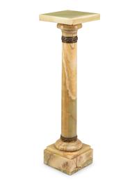 A Continental Bronze Mounted Onyx Pedestal