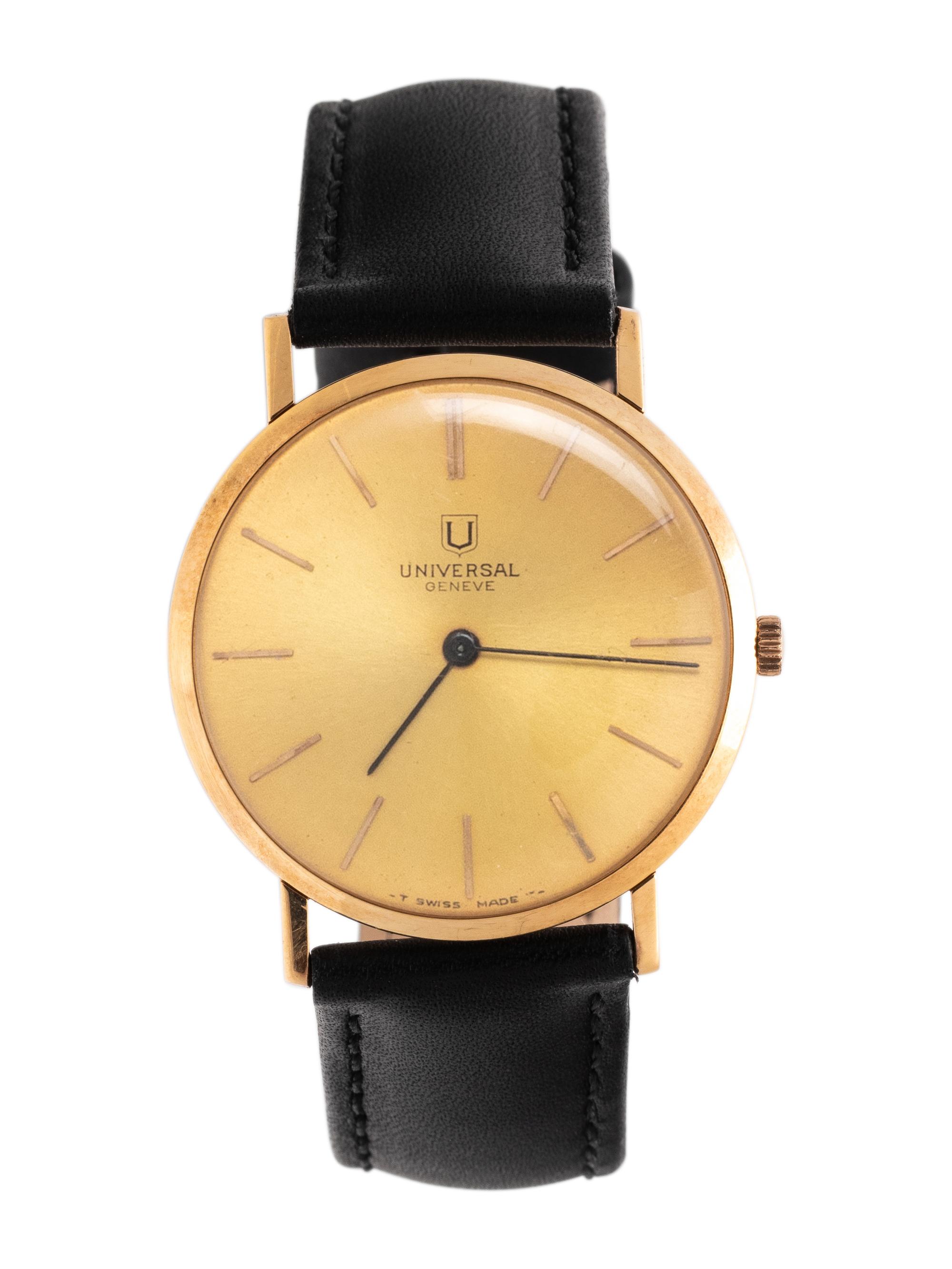 UNIVERSAL GENEVE, 18K YELLOW GOLD WRISTWATCH