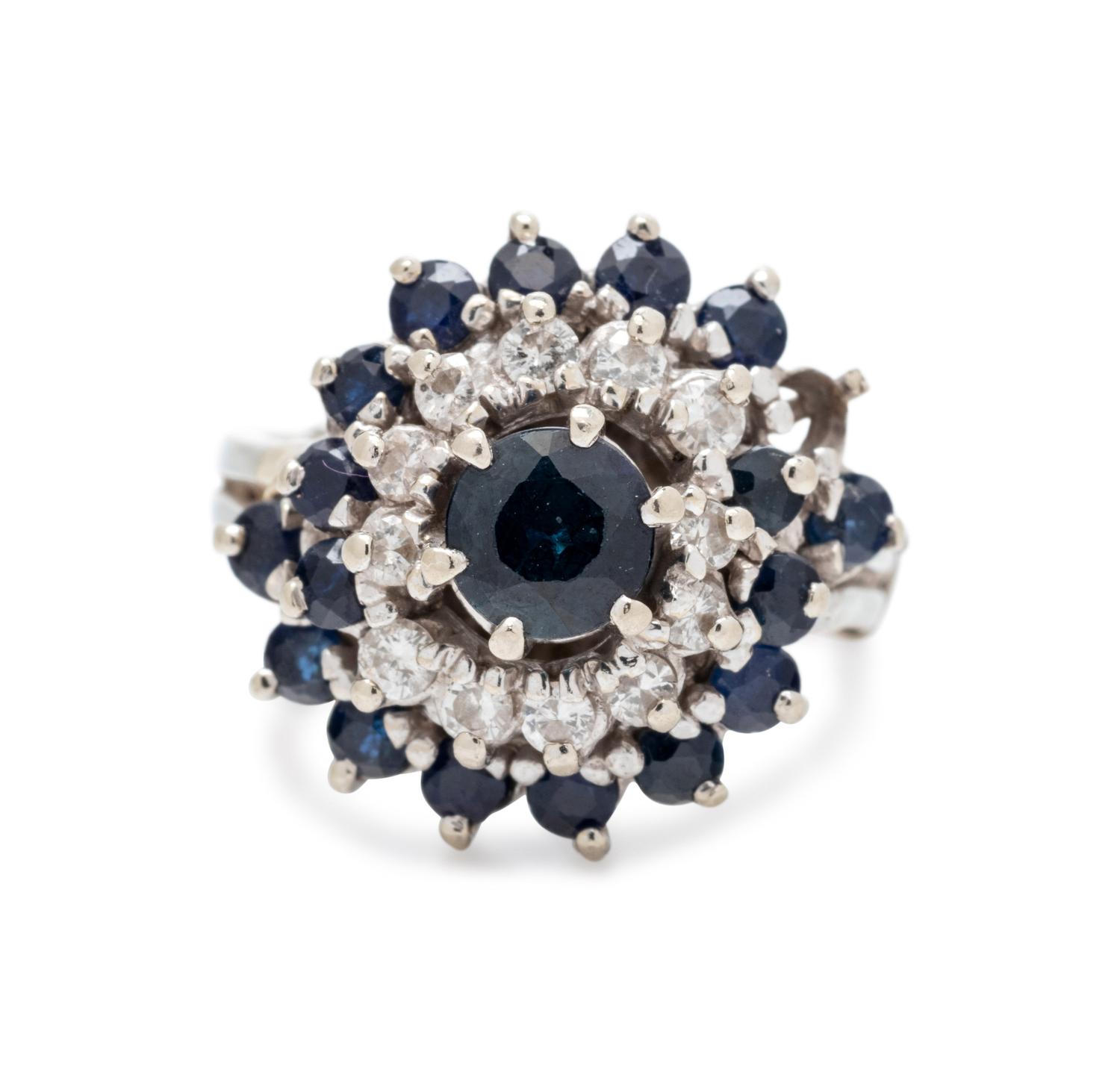 SAPPHIRE AND DIAMOND RING