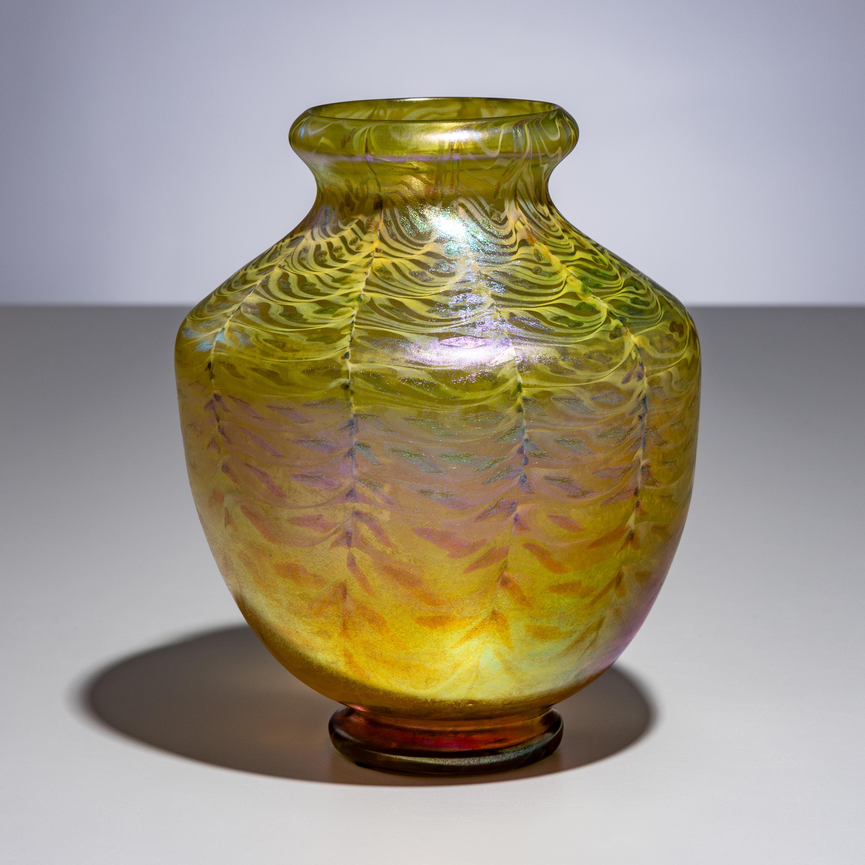 Tiffany Studios New York (American, 1892–1930) — Glass Vase, c. 1900