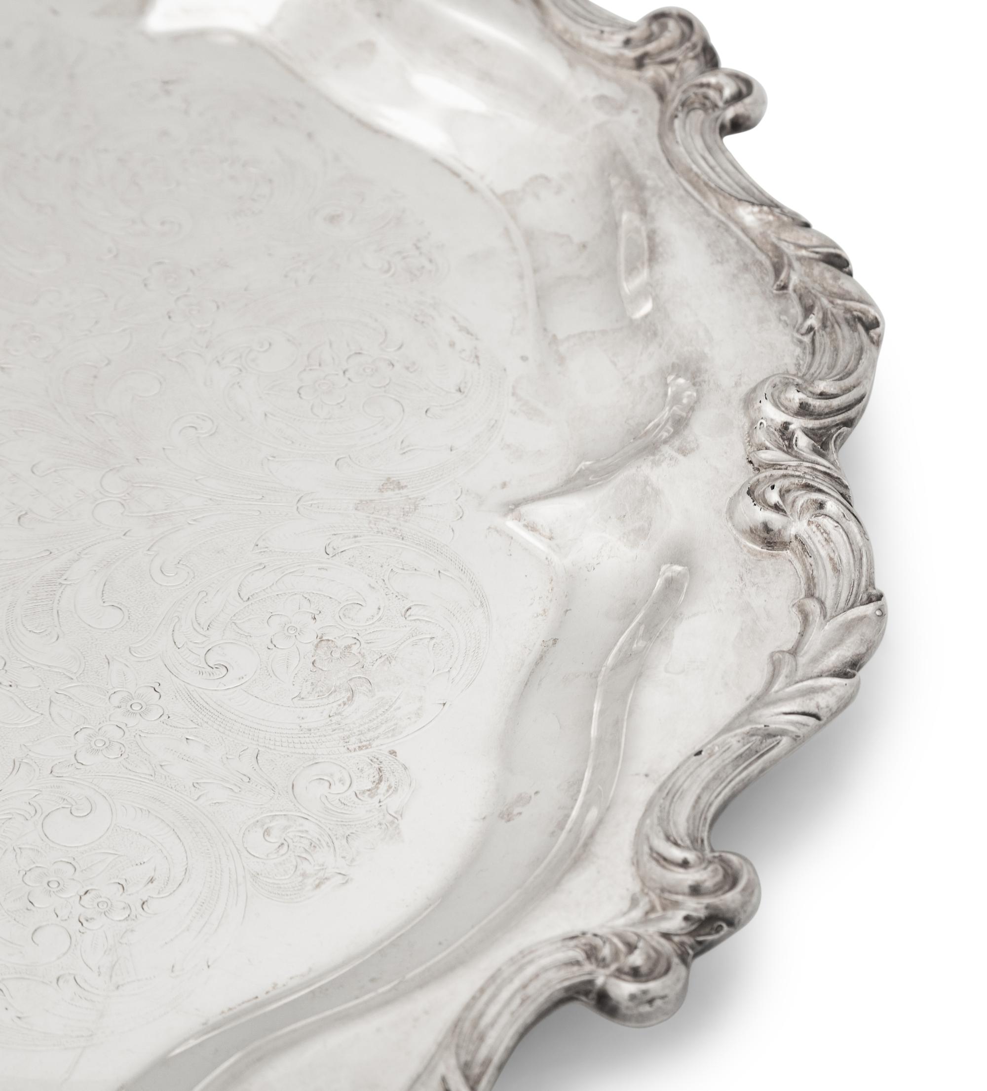 A Group of Silver-Plate Serving Pieces