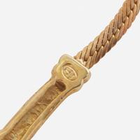 A 10K Yellow Gold and Diamond Necklace