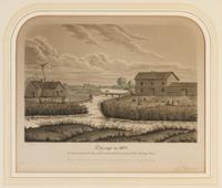 (CHICAGO) VARIN, RAOUL. A group of four original color aquatints, depicting various views of Chicago, various dates. Framed.