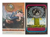 [MUSIC] -- [POSTERS]. JOHNSON, Chris, HENRY, William S., GOMEZ, Joe, GRIFFIN, Rick, and MOSCOSO, Victor, artists. A group of 8 Family Dog posters from 1967, comprising: