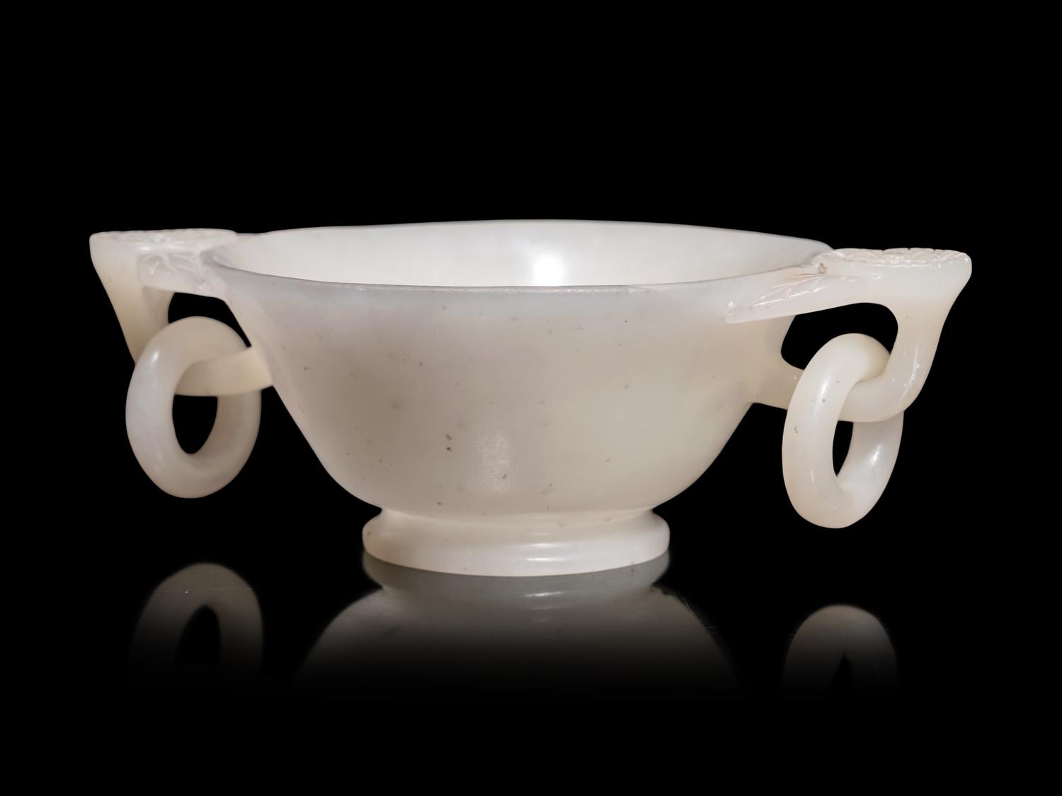 Two Chinese Carved Hardstone Vessels