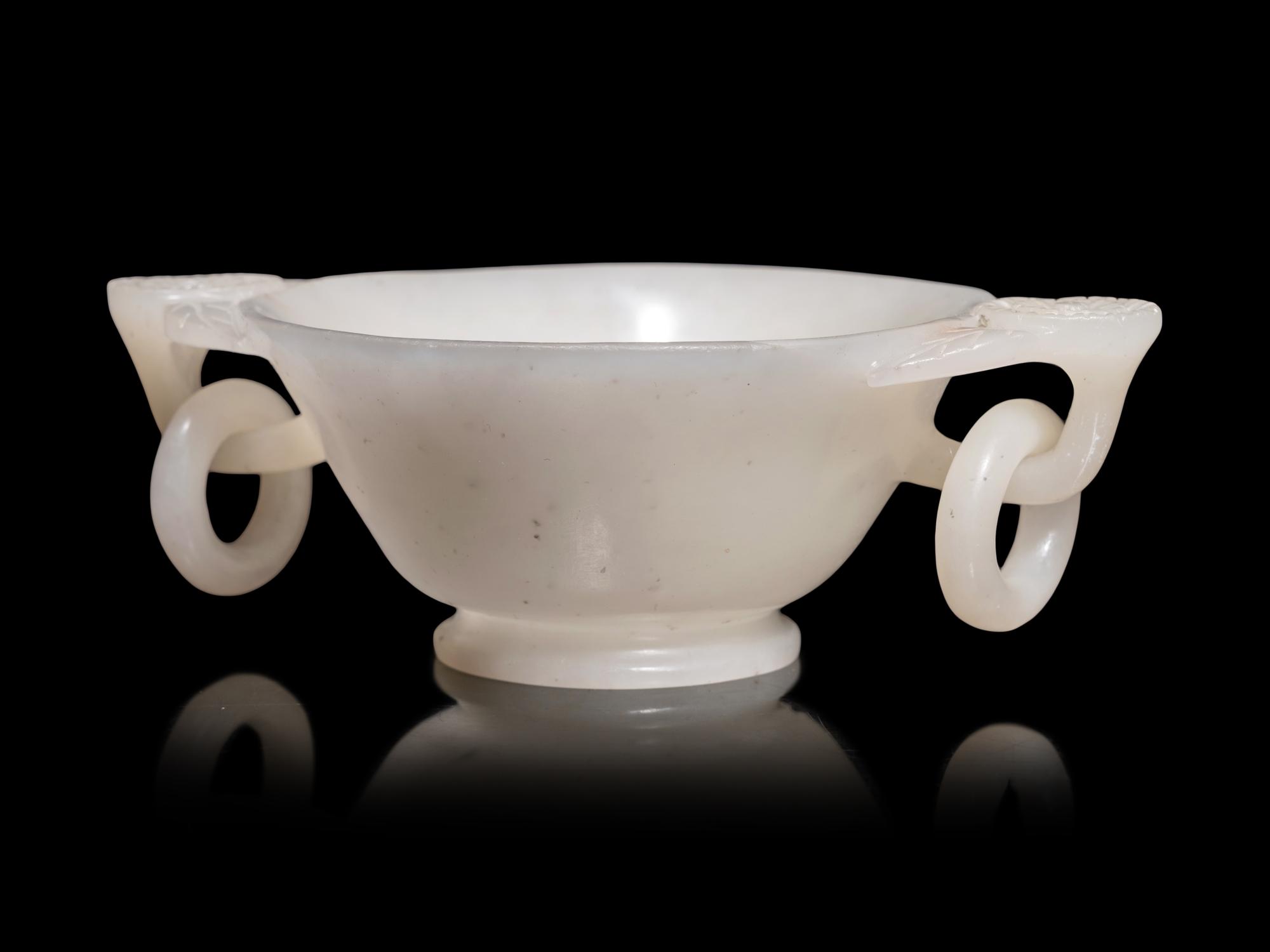 Two Chinese Carved Hardstone Vessels