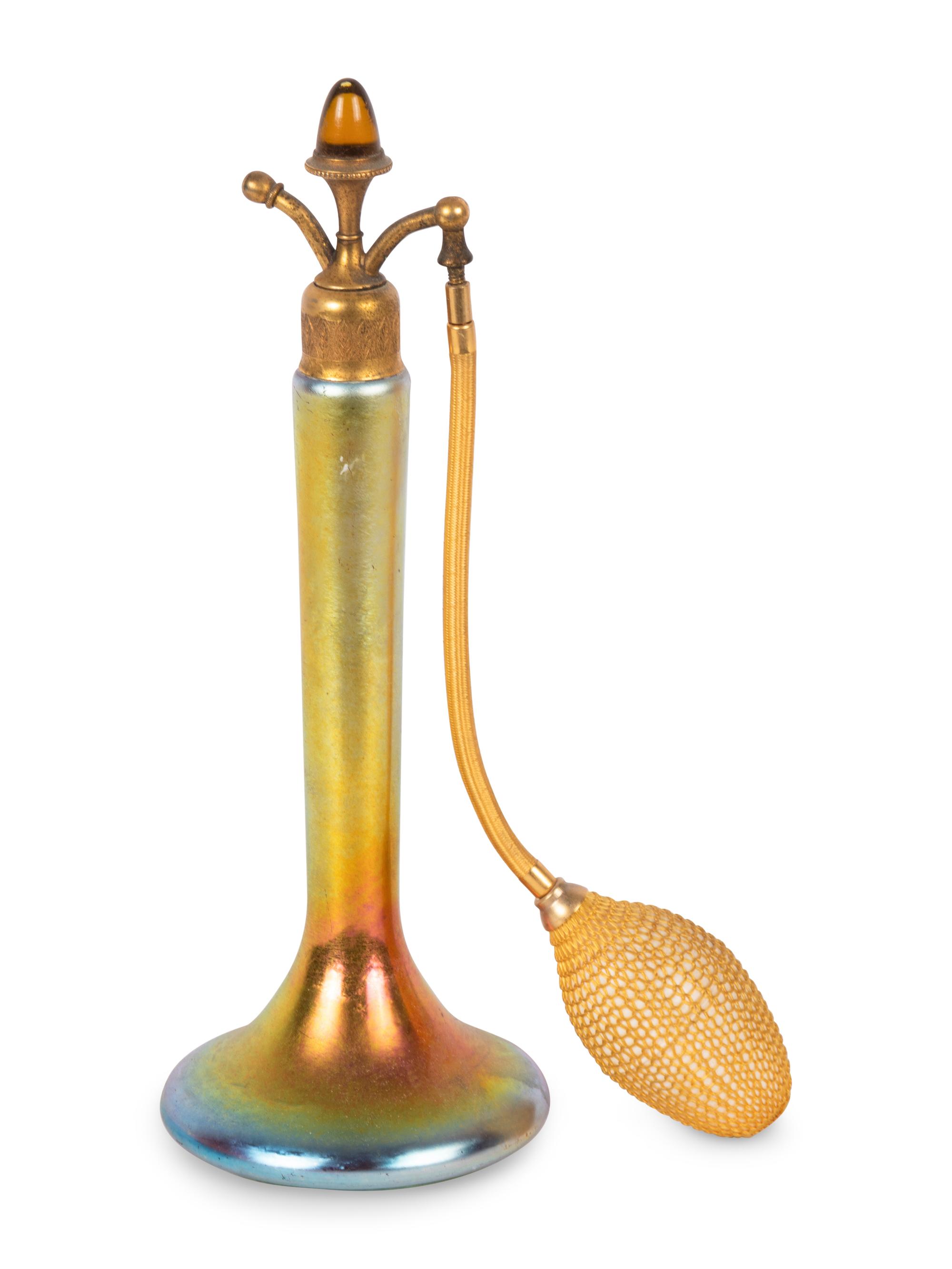 A Gold Aurene Perfume Atomizer