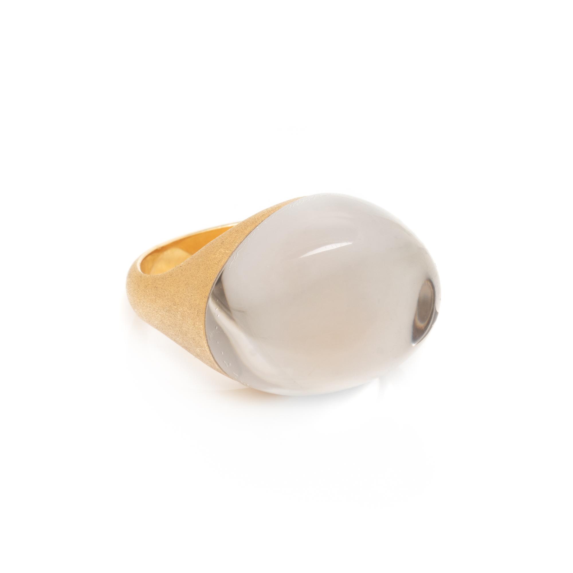 H. STERN, ROCK CRYSTAL AND YELLOW GOLD 'GOLDEN STONES' RING