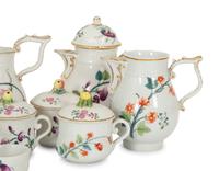 A Group of Rare Herend Porcelain Tea Service Items