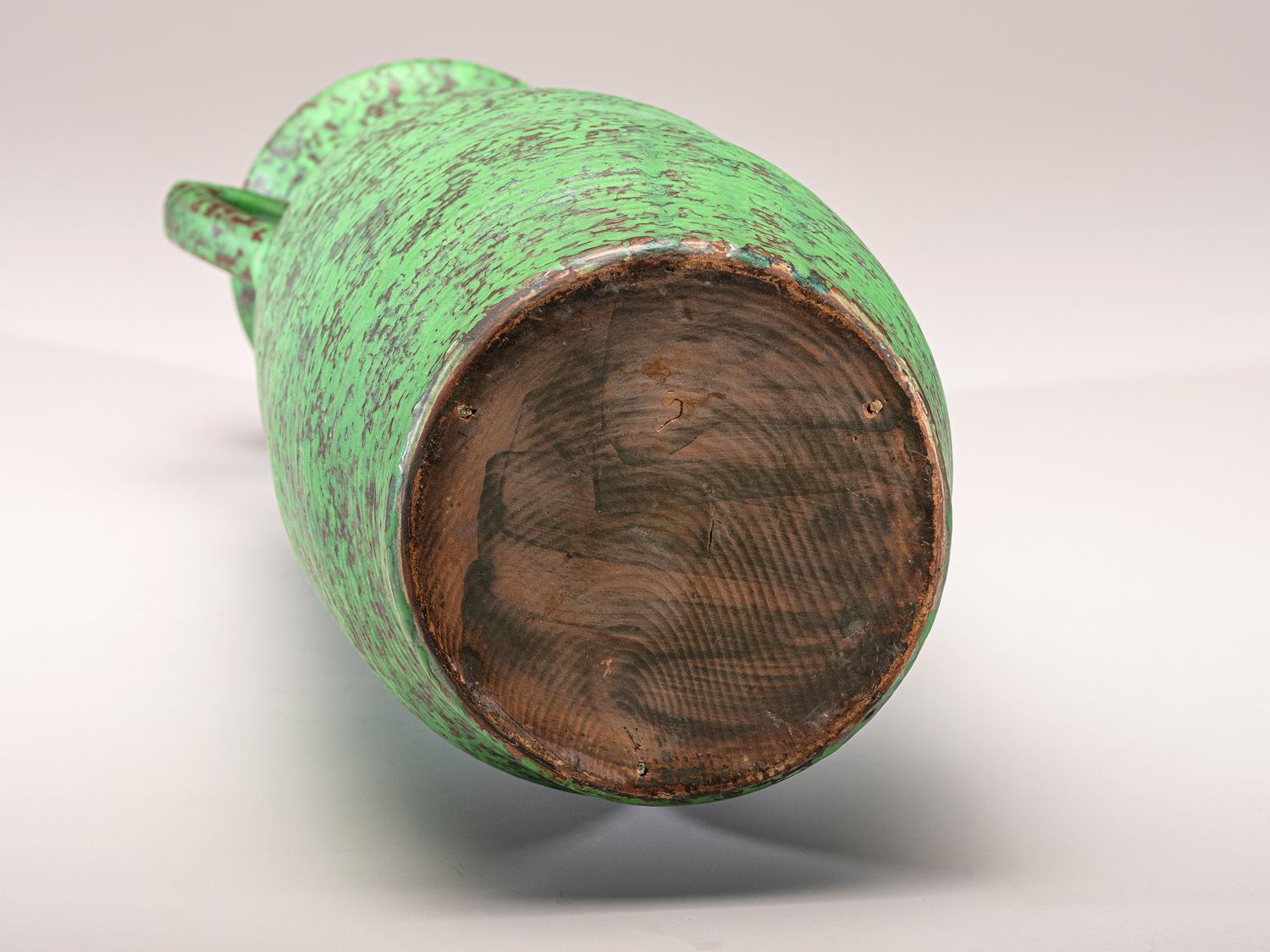 Coppertone Monumental Two-Handled Floor Vase