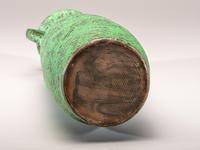 Coppertone Monumental Two-Handled Floor Vase