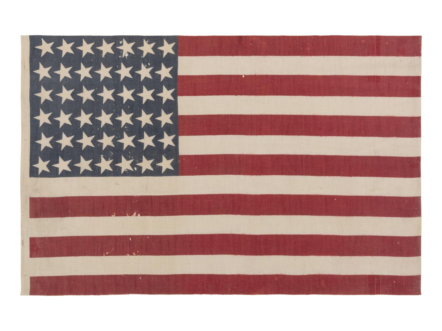 [FLAGS]. 42-star American flag. Ca 1889-1890.